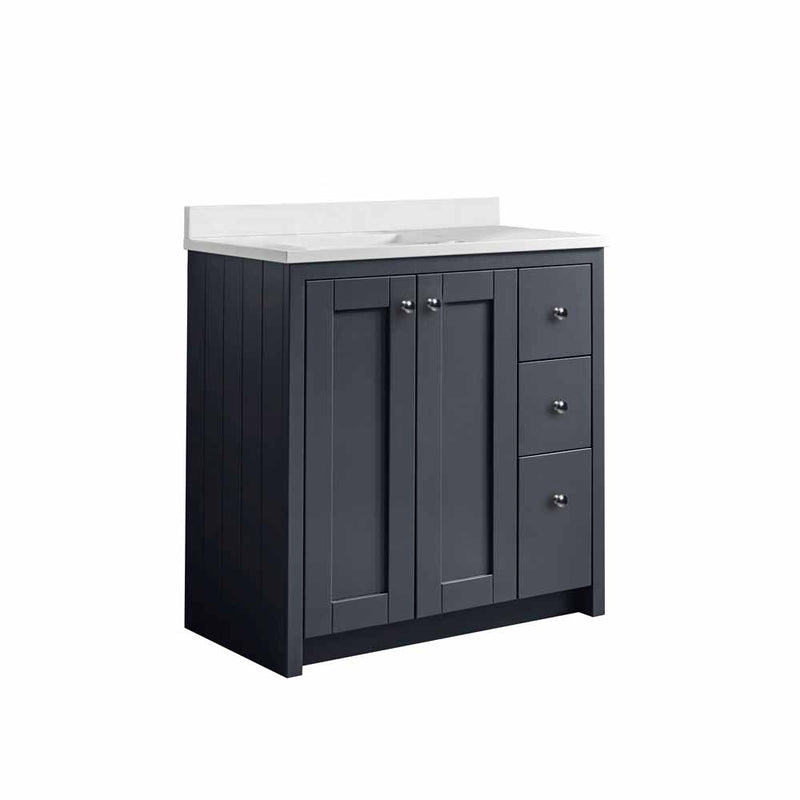 Tavistock Lansdown 800mm Undermount Basin Unit - Matt Dark Grey