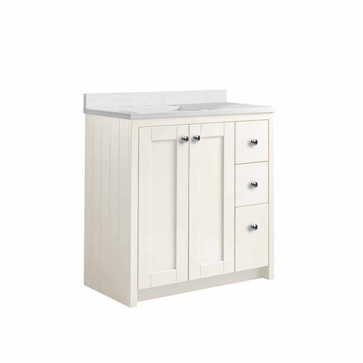 Tavistock Lansdown 800mm Undermount Basin Unit - Matt Linen White