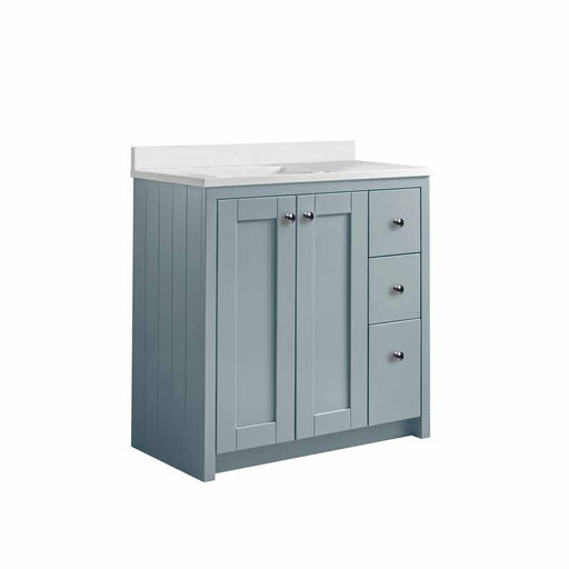 Tavistock Lansdown 800mm Undermount Basin Unit - Matt Mineral Blue