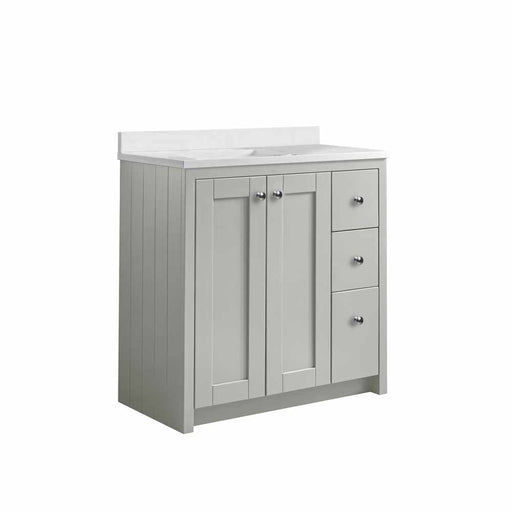 Tavistock Lansdown 800mm Undermount Basin Unit - Matt Pebble Grey