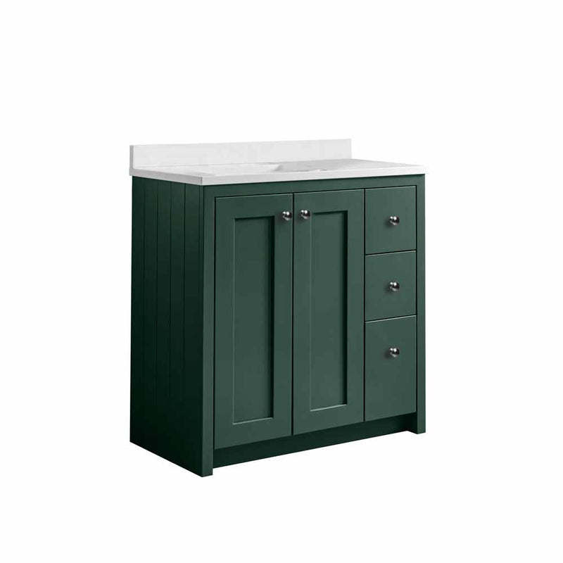 Tavistock Lansdown 800mm Undermount Basin Unit - Matt Sherwood Green