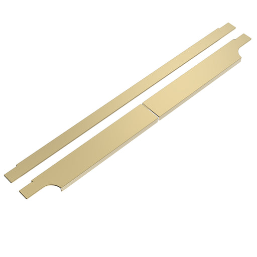 Tavistock Match Handles & Back to Wall Trim for 1000mm Unit - Brushed Brass