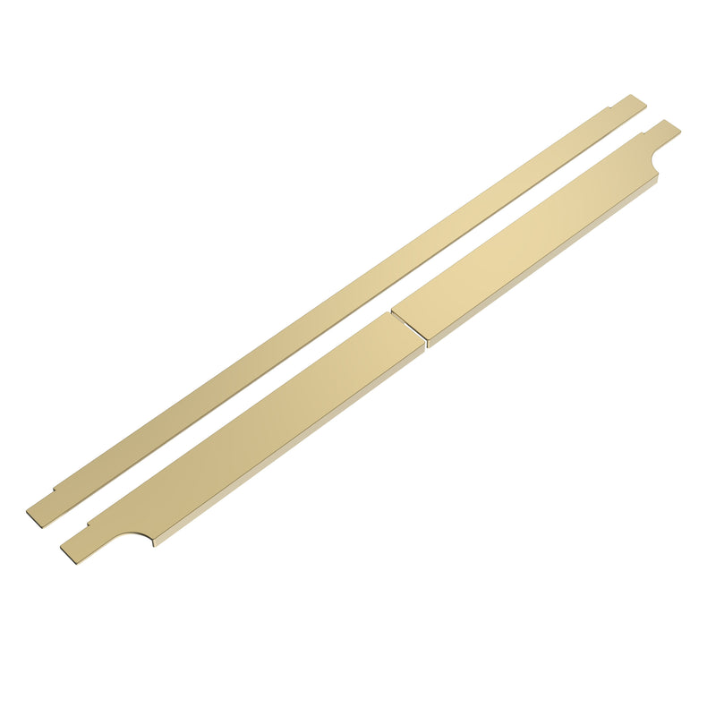 Tavistock Match Handles & Back to Wall Trim for 1200mm Unit - Brushed Brass