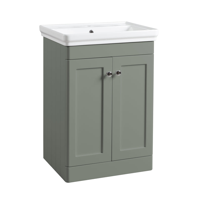 Tavistock Marston 600mm Freestanding Unit - Matt Laurel Green