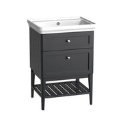 Tavistock Marston 600mm Wall Mounted Basin Unit - Matt Black