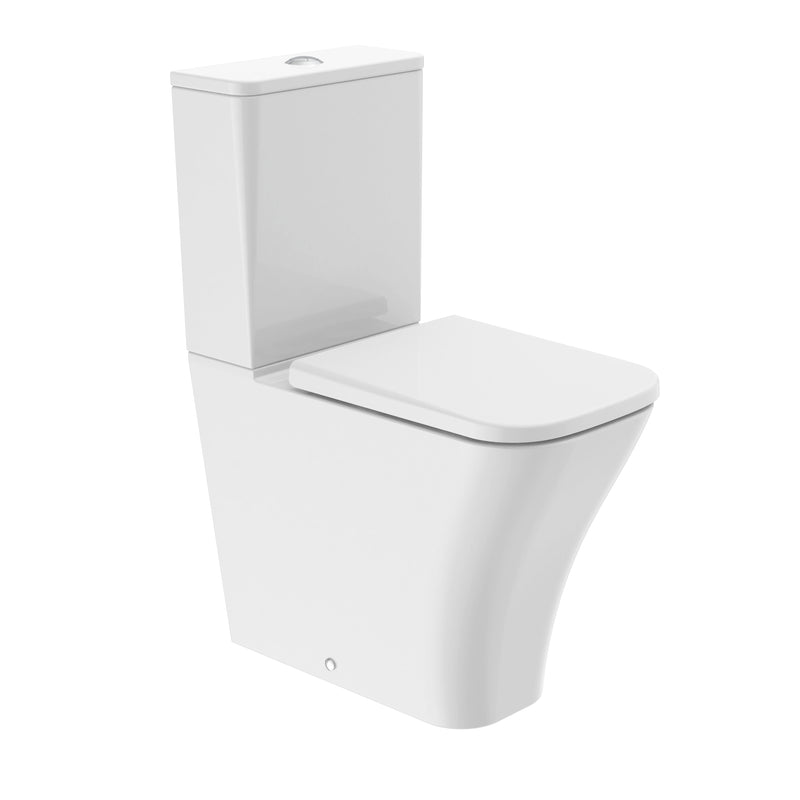 Tavistock Cadence Square Comfort Height Fully Enclosed Close Coupled WC Pan - White