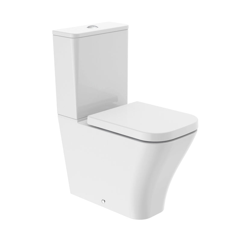 Tavistock Cadence Square Fully Enclosed Close Coupled WC Pan - White