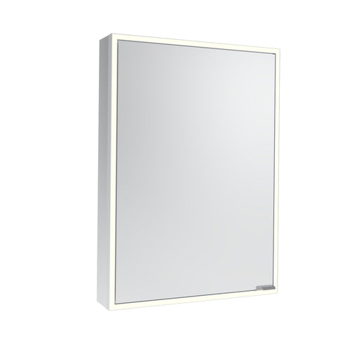 Tavistock Portrait 500mm Single Door Mirror Cabinet - Aluminium