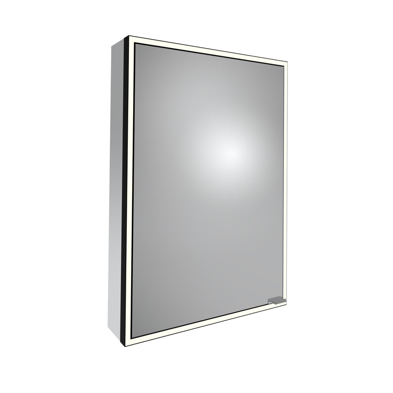 Tavistock Portrait 500mm Single Door Mirror Cabinet - Black