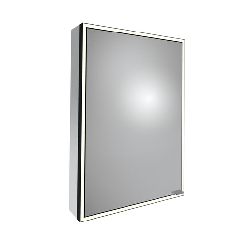 Tavistock Portrait 500mm Single Door Mirror Cabinet - Black