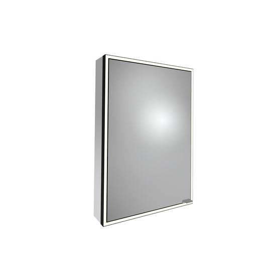 Tavistock Portrait 500mm Single Door Mirror Cabinet - Black
