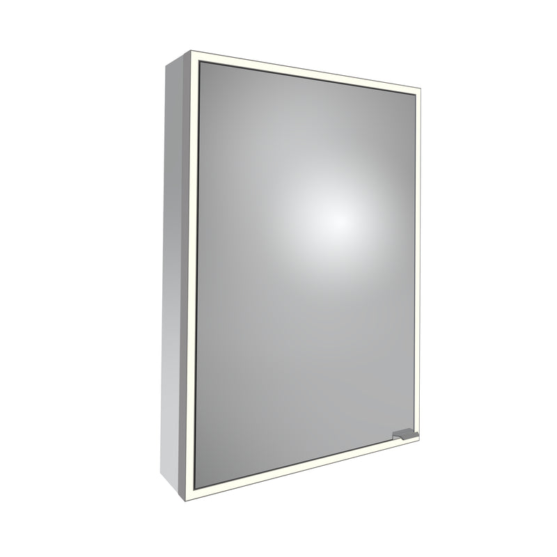 Tavistock Portrait 500mm Single Door Mirror Cabinet - Gunmetal