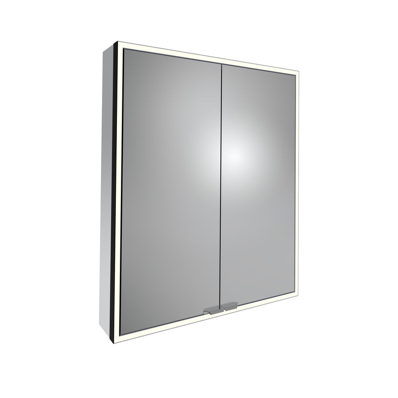 Tavistock Portrait 600mm Double Door Mirror Cabinet - Black