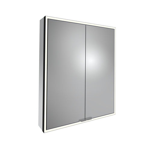 Tavistock Portrait 600mm Double Door Mirror Cabinet - Black