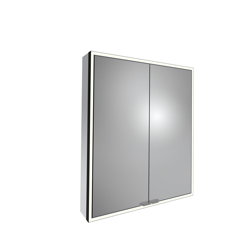 Tavistock Portrait 600mm Double Door Mirror Cabinet - Black