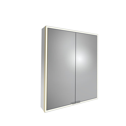 Tavistock Portrait 600mm Double Door Mirror Cabinet - Brushed Brass