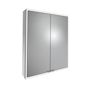 Tavistock Portrait 600mm Double Door Mirror Cabinet - Gunmetal