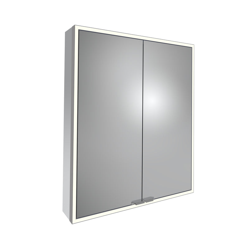Tavistock Portrait 600mm Double Door Mirror Cabinet - Gunmetal