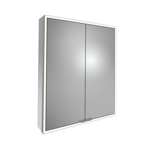 Tavistock Portrait 600mm Double Door Mirror Cabinet - Gunmetal