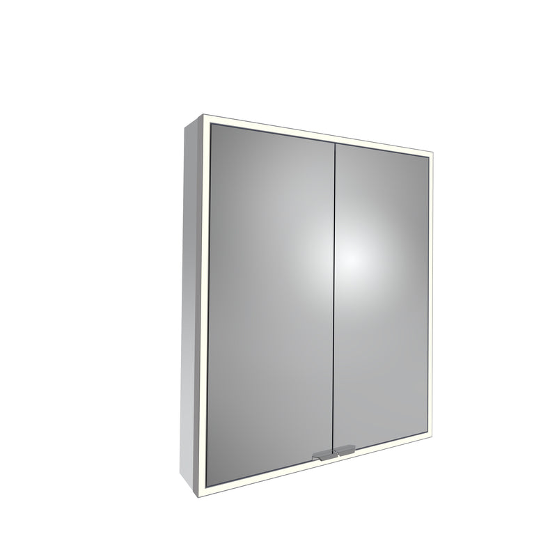Tavistock Portrait 600mm Double Door Mirror Cabinet - Gunmetal