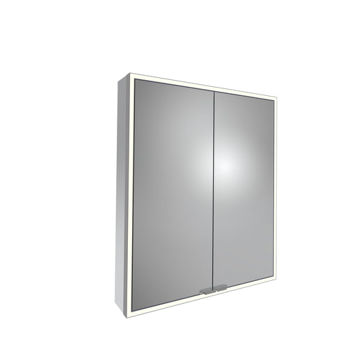 Tavistock Portrait 600mm Double Door Mirror Cabinet - Gunmetal