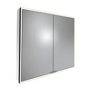 Tavistock Portrait 800mm Large Double Door Mirror Cabinet - Black