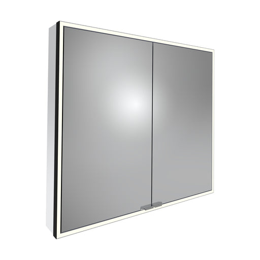 Tavistock Portrait 800mm Large Double Door Mirror Cabinet - Black