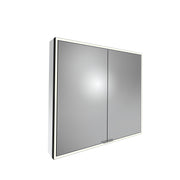 Tavistock Portrait 800mm Large Double Door Mirror Cabinet - Black