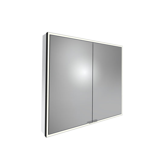Tavistock Portrait 800mm Large Double Door Mirror Cabinet - Black