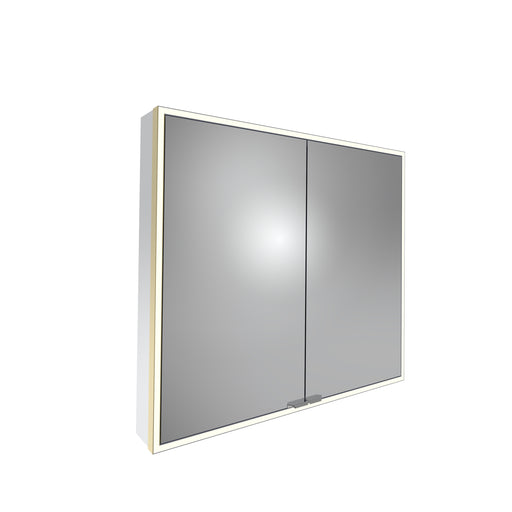Tavistock Portrait 800mm Large Double Door Mirror Cabinet - Brushed Brass