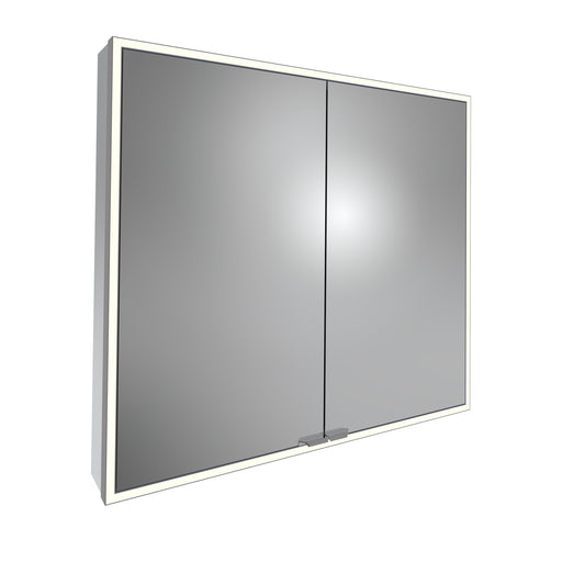 Tavistock Portrait 800mm Large Double Door Mirror Cabinet - Gunmetal
