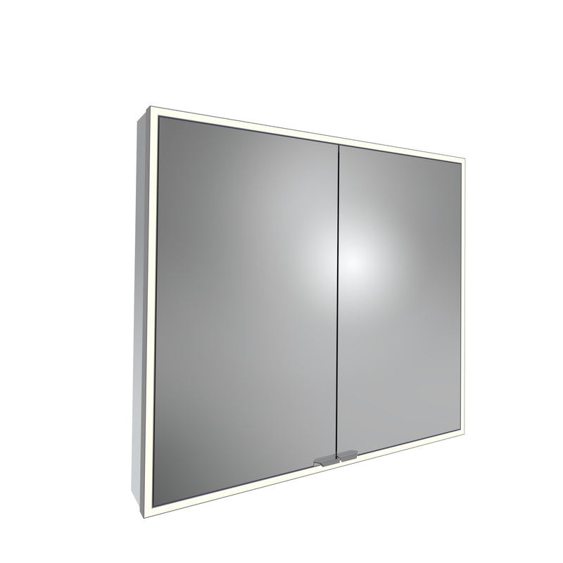 Tavistock Portrait 800mm Large Double Door Mirror Cabinet - Gunmetal