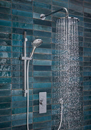 Tavistock Axiom Dual Function Shower System with Riser Kit & Overhead - Chrome