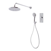 Tavistock Axiom Dual Function Shower System with Handset, Holder & Overhead Shower - Chrome