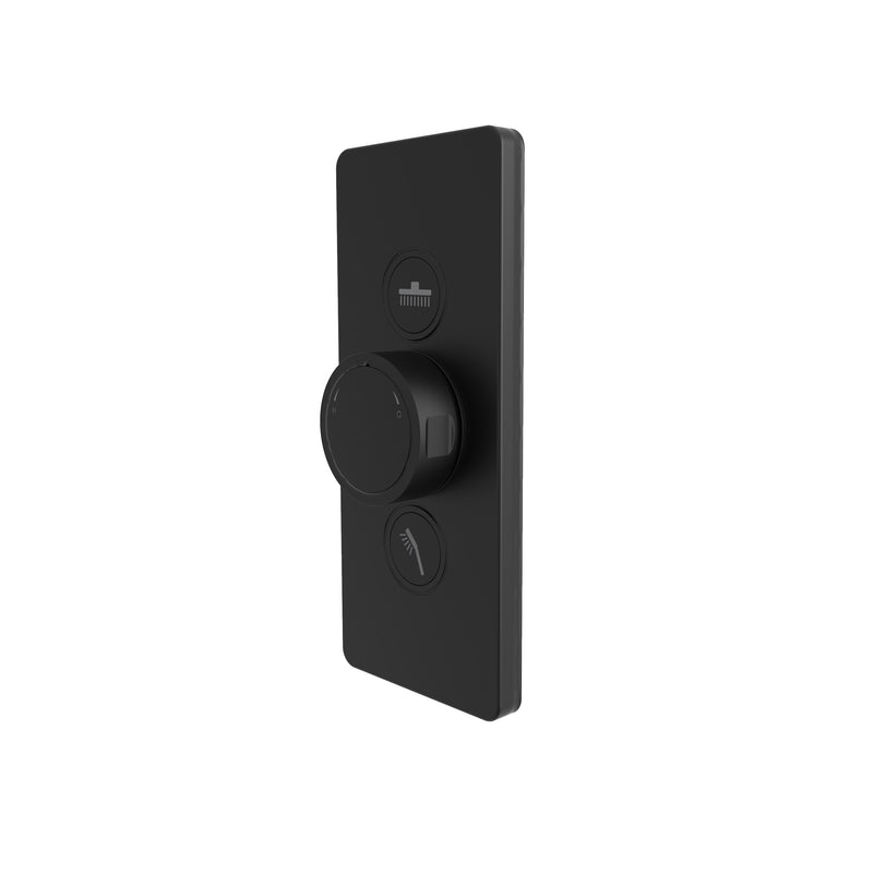 Tavistock Axiom Dual Function Push Button Concealed Shower Valve - Black