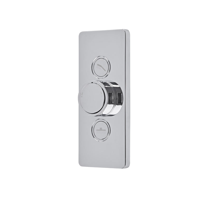 Tavistock Axiom Dual Function Push Button Concealed Shower Valve - Chrome