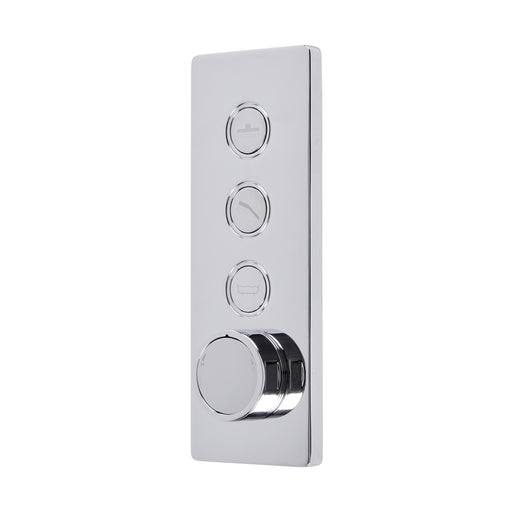 Tavistock Axiom Triple Function Push Button Concealed Shower Valve - Chrome