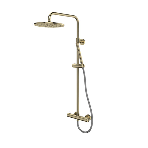 Tavistock Cohort Thermostatic Bar Shower System - Brushed Brass