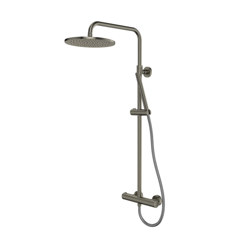 Tavistock Cohort Thermostatic Bar Shower System - Gunmetal
