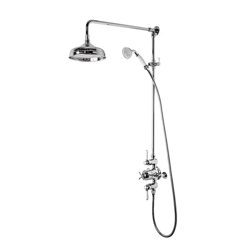 Tavistock Cheltenham Dual Function Exposed Shower System with Overhead Shower & Handset - Chrome