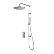 Tavistock Cohort Dual Function Shower System with Riser Kit & Overhead Shower - Chrome