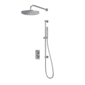 Tavistock Cohort Dual Function Shower System with Riser Kit & Overhead Shower - Chrome