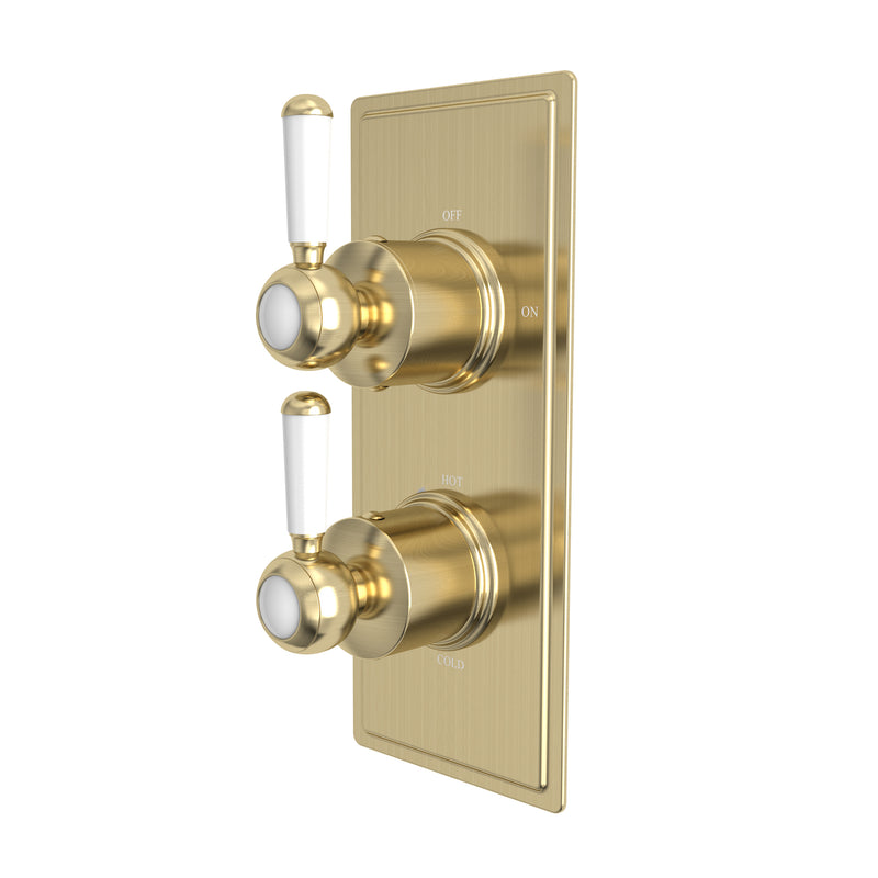 Tavistock Lansdown Dual Function Concealed Shower Valve - Brushed Brass