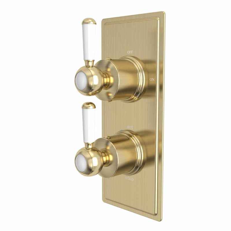 Tavistock Lansdown Dual Function Concealed Shower Valve - Brushed Brass