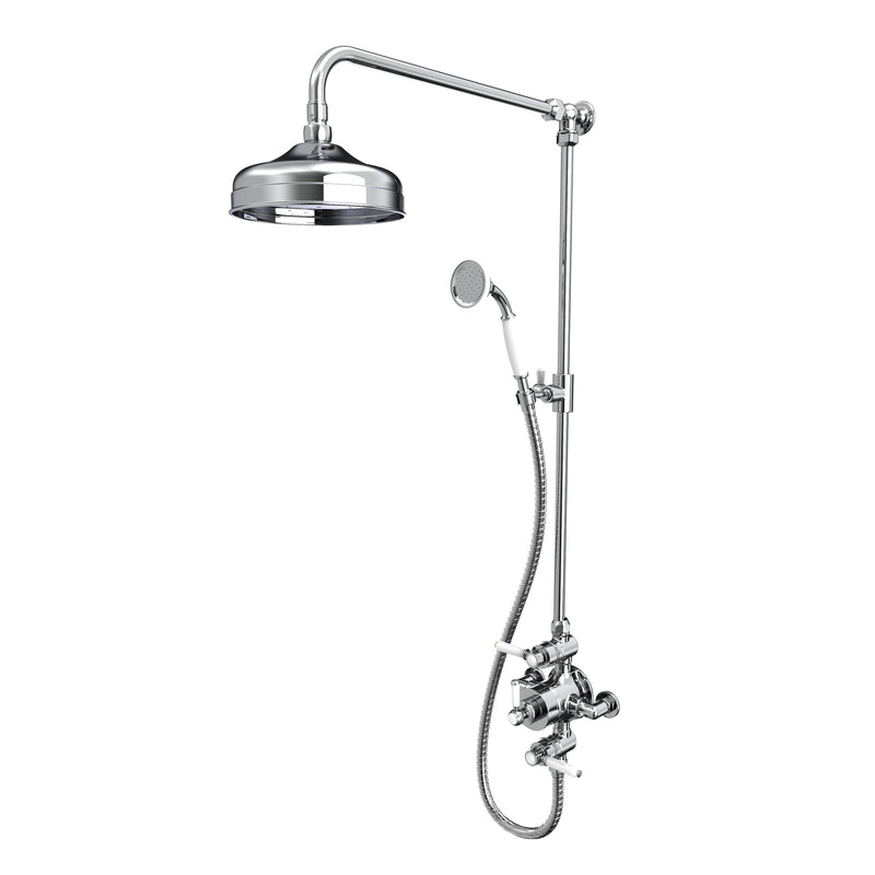 Tavistock Lansdown Dual Function Shower System with Overhead Shower & Handset - Chrome