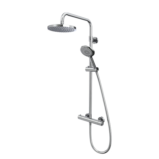 Tavistock Merit Push Button Thermostatic Bar Shower System - Chrome