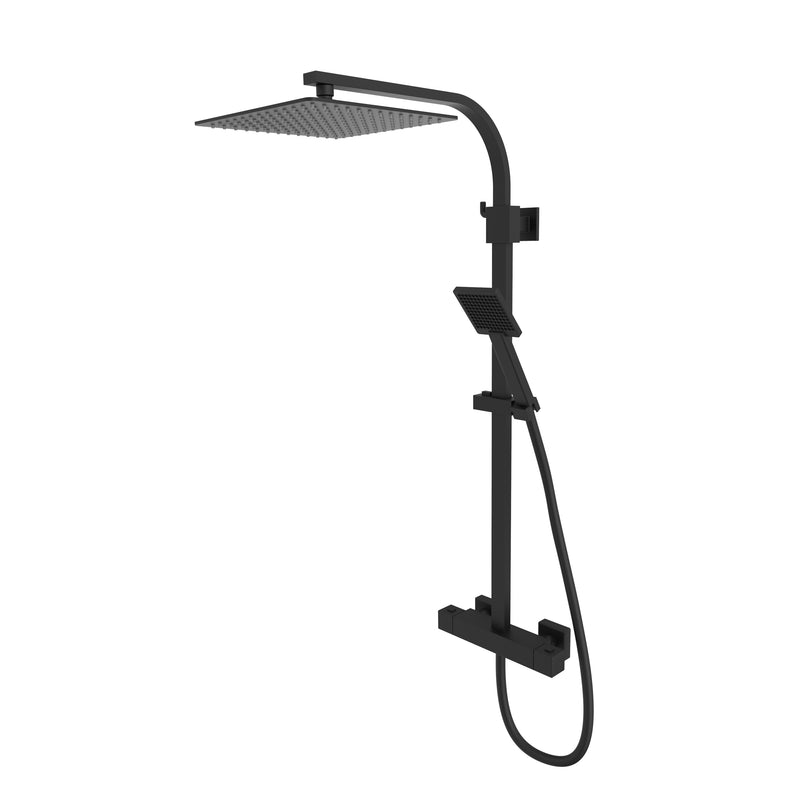 Tavistock Index Dual Function Thermostatic Bar Shower System - Black