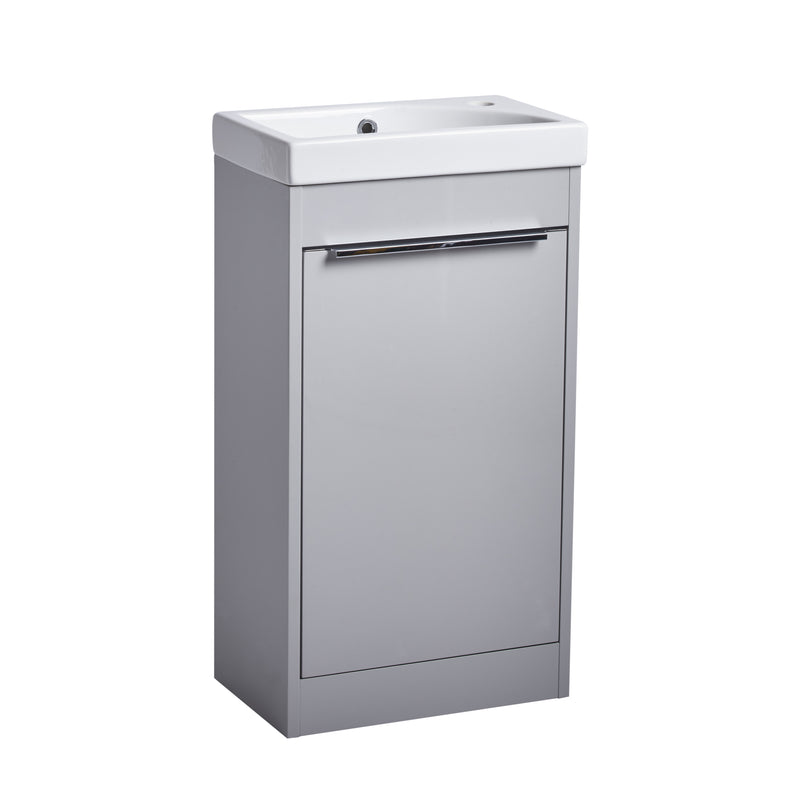 Tavistock Sequence 450mm Cloakroom Unit - Gloss Light Grey