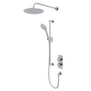 Tavistock Quantum Dual Function Shower System with Riser Kit & Overhead Shower - Chrome