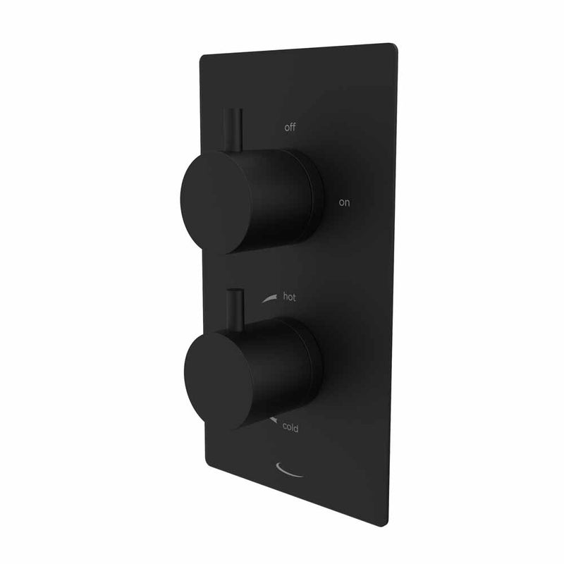 Tavistock Quantum Dual Function Thermostatic Shower Valve - Black